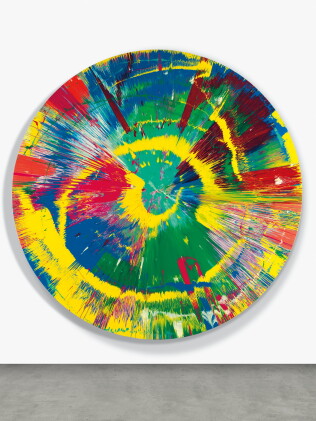 Catalog image of Beautiful Mis-shapen purity clashing excitedly outwards painting