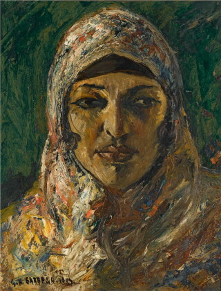 Catalog image of georges hanna sabbagh | portrait de femme oriental (portrait of an oriental woman)