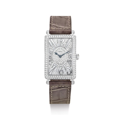 Catalog image of franck muller | long island, reference 952 qz d cd a white gold and diamond-set…