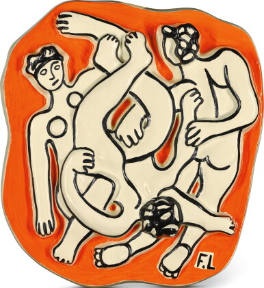 Catalog image of after fernand léger | les acrobates sur fond orange
