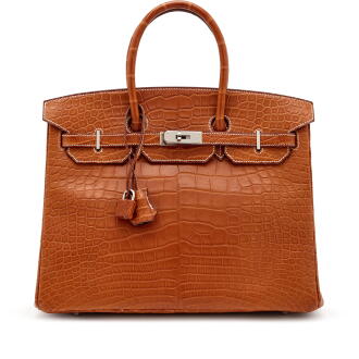View 1 of Lot 41: Gold Matte Alligator Birkin 35 Palladium Hardware, 2012