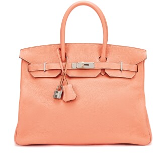 View 1 of Lot 623: Crevette Clémence Birkin 35 Palladium Hardware, 2013