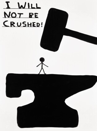 View 1 of Lot 1088: Untitled (I will not be crushed)