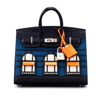 View 1 of Lot 20: Limited Edition Birkin Faubourg Sellier 20 in Veau Madame, Matte Alligator, Sombrero, Epsom and Swift Leather with Palladium Hardware, 2019
