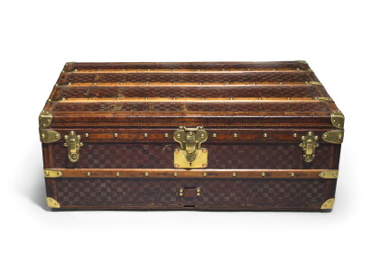 Catalog image of a louis vuitton motoring trunk early 20th century