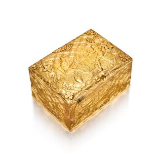 View 1 of Lot 22: A Gold Snuff Box, Nineteenth Century in Mid-18th Century Style