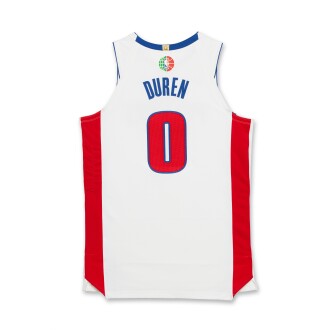 View 1 of Lot 6: Jalen Duren ‘Mexico City Game’ Detroit Pistons 2025-2026 Game Worn Association Edition Jersey | Career High Points | Double-Double