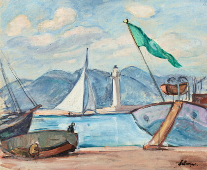 Catalog image of henri baptiste lebasque | le port de saint-tropez