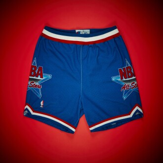 View 1 of Lot 66: Scottie Pippen 1994 NBA All-Star Game Worn Shorts | All-Star Game MVP | Double-Double