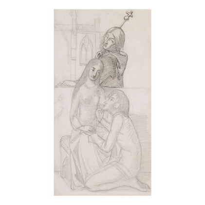 Catalog image of simeon solomon | romeo and juliet overlooked by friar lawrence