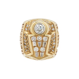 View 1 of Lot 10: Chicago Bulls 1998 Minority Owner Issued Championship Ring