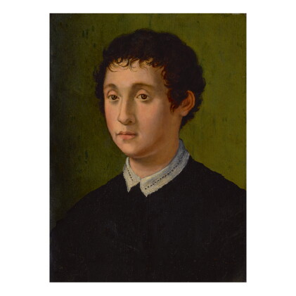 Catalog image of 39 carlo portelli | portrait of a young man. bust length, facing left, with a w…