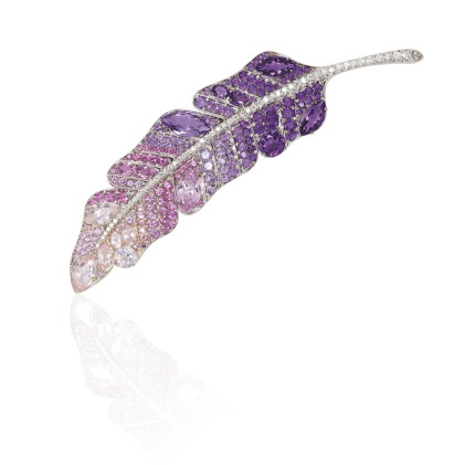 Catalog image of gem set and diamond brooch, michele della valle