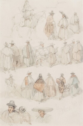 Catalog image of david roberts, r.a. | studies of figures in madrid