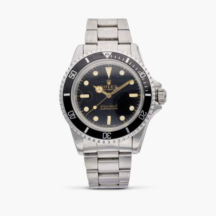 Catalog image of Reference 5513 Submariner 'Meters First' | A stainless steel automatic wristwat…