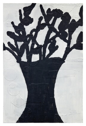 Catalog image of donald baechler | black flowers