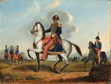 Catalog image of Portrait of François Dominique Toussaint Louverture (1743-1803) in uniform, mou…