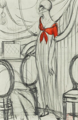 Catalog image of Femme devant sa coiffeuse