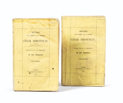 View 1 of Lot 52: César Birotteau. Paris 1838. 2 volumes in-8. Broché. Edition originale telle que parue.