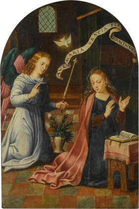 Catalog image of SOUTH NETHERLANDISH SCHOOL, 16TH CENTURY | THE ANNUNCIATION