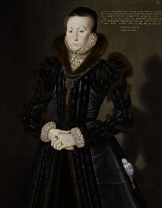 Catalog image of portrait of joan thornbury, mrs richard wakeman | 《瓊・桑伯里，理查德・韋克曼夫人肖像》