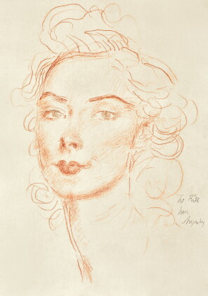 Catalog image of augustus john, r.a. | drawing of poppet