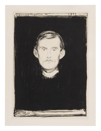 Catalog image of edvard munch | self-portrait (sch. 31; w. 37)