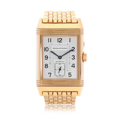 Catalog image of Jaeger-LeCoultre | Reverso, Reference 270.254, A pink gold dual time zone rever…