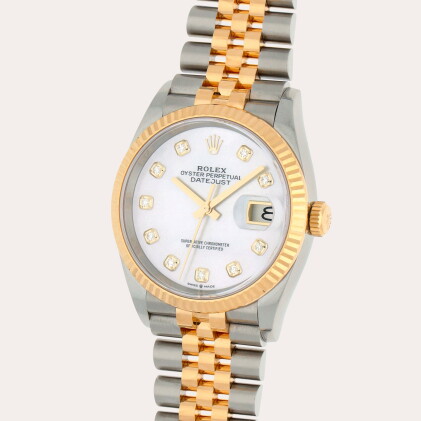 Catalog image of Datejust, Reference 126233 | A stainless steel and yellow gold wristwatch with …