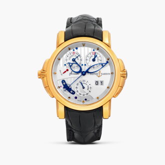 View 1 of Lot 127: Sonata, Reference 666-88 | A pink gold dual time wristwatch with date, alarm with count down and on/off indications, Circa 2005