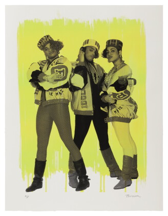 Catalog image of janette beckman | salt-n-pepa. yellow variation. silkscreen. artist's proof. 2017