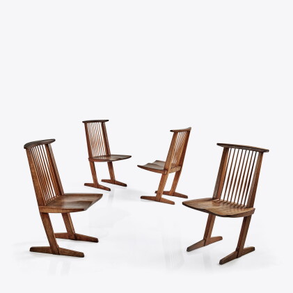Catalog image of Set of Four "Conoid" Chairs