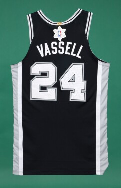 View 1 of Lot 20: Devin Vassell ‘Christmas Day’ San Antonio Spurs 2025-2026 Game Worn Icon Edition Jersey 