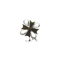 643. a gilt-metal and paste brooch, kenneth j. lane
