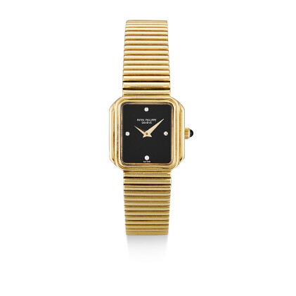 Catalog image of patek philippe | reference 4429/1, a yellow gold and diamond-set bracelet watch…