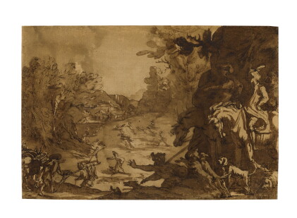 Catalog image of Landscape with a stag hunt
