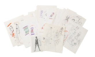 View 1 of Lot 30: A set of documentation and work from Karl Lagerfeld,  from the 60's /70's | Ensemble de documentation et éléments de travail de Karl Lagerfeld, des années 1960/70