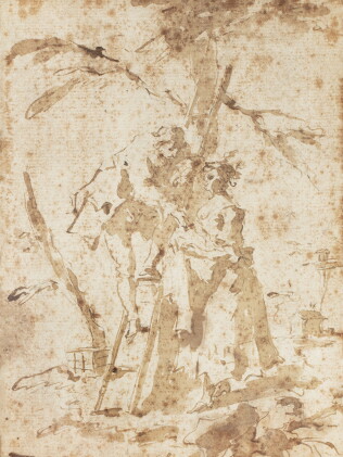 Catalog image of a young man and woman in conversation