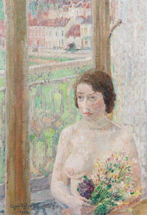 Catalog image of Jeune fille aux fleurs