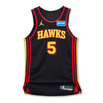 View 1 of Lot 45: Dyson Daniels Atlanta Hawks 2025-2026 Emirates NBA Cup Game Worn Statement Edition Jersey 