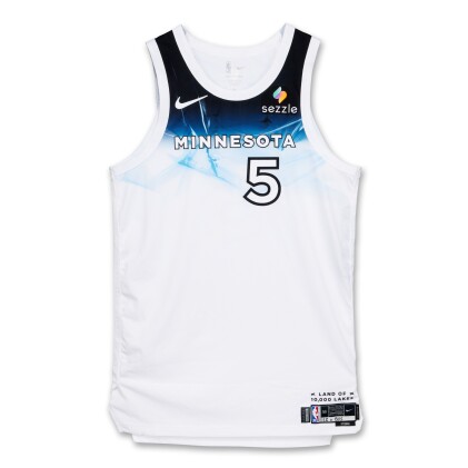 View 1 of Lot 4: Anthony Edwards Minnesota Timberwolves 2024-2025 Game Worn City Edition Jersey 