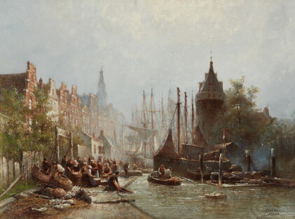 Catalog image of Busy Fisherfolk