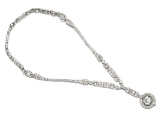 View 1 of Lot 171: CARTIER [卡地亞] | FINE DIAMOND NECKLACE, CIRCA 1925 [鑽石項鏈，約1925年]