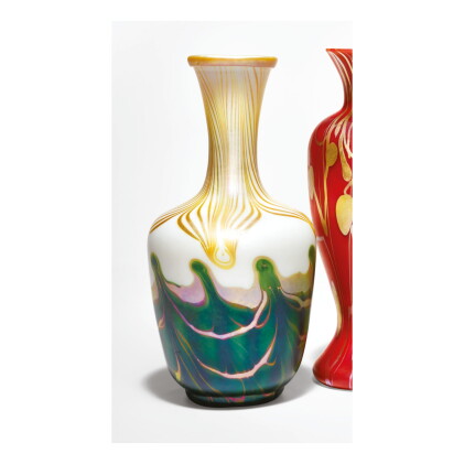 Catalog image of steuben glass works | decorated vase