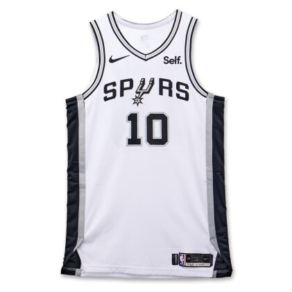 Jeremy Sochan San Antonio Spurs 2023-2024 Game Worn Association Edition Jersey