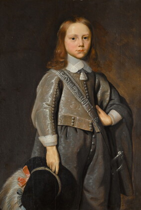 Catalog image of jan jansz. de stomme | portrait of a boy, three-quarter-length, wearing a grey …