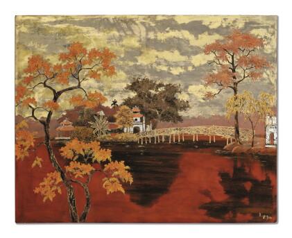 Catalog image of tran phuc duyen | temple on hoan kiem lake and it's bridge