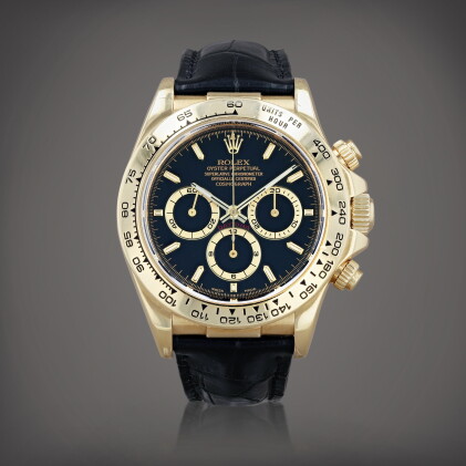 Catalog image of Daytona, reference 16518 Montre bracelet chronographe en or jaune | Yellow gold…