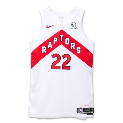 View 1 of Lot 135: Malachi Flynn Toronto Raptors 2023-2024 Game Issued Association Edition Jersey