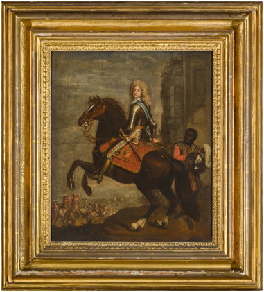 Catalog image of John Churchill, 1st Duke of Marlborough on horseback in Hussars uniform (1650–1722)